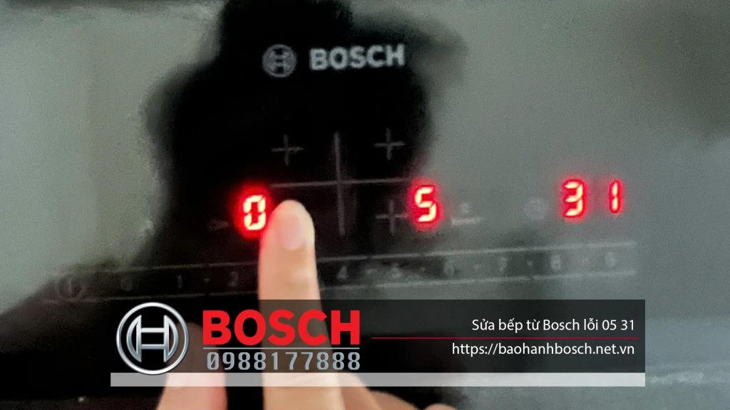 Sửa bếp từ Bosch lỗi 0531