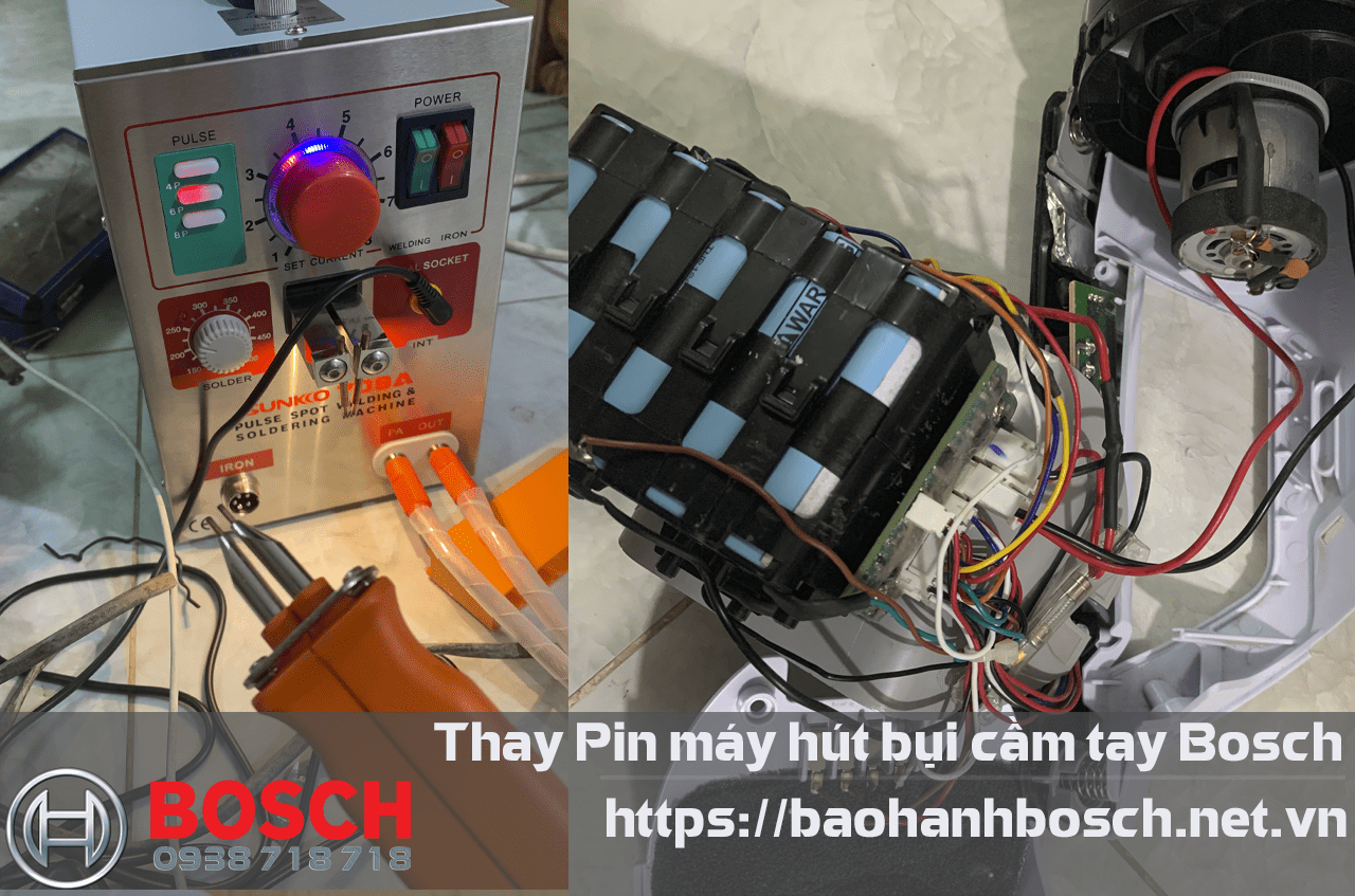 Pin hút bụi cảm tay Bosch thay thế Pin mới cho máy hút bụi Bosch, đảm bảo thiết bị hoạt động ổn định và bền bỉ, dịch vụ sửa chữa, thay pin chất lượng cao tại Hệ thống bảo hành Bosch.