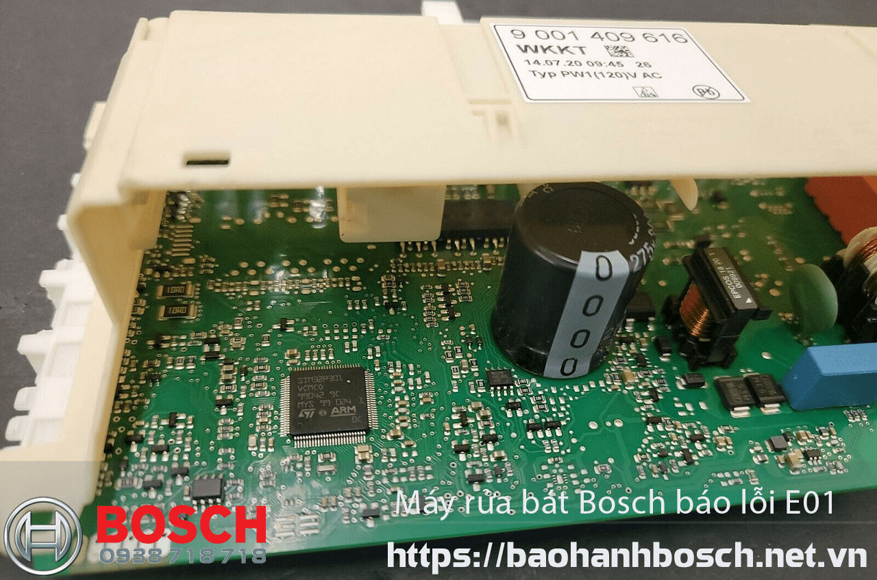Máy rửa bát Bosch báo lỗi E:01-05