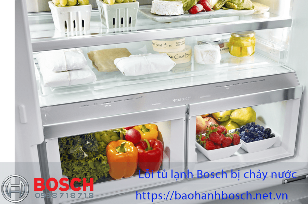 Ổ khóa tủ lạnh Bosch bị chảy nước, nguyên nhân và cách khắc phục hiệu quả.