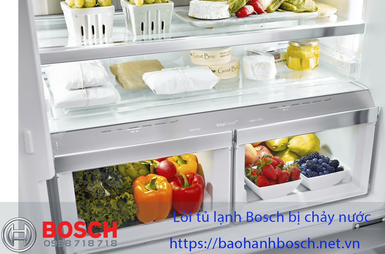 Ổ khóa tủ lạnh Bosch bị chảy nước, nguyên nhân và cách khắc phục hiệu quả.