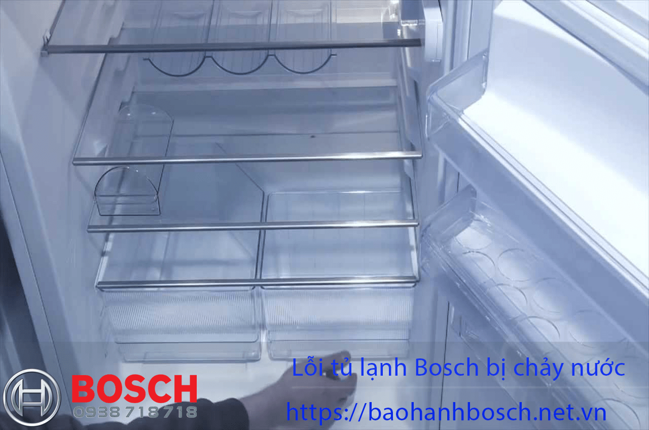 Kính lúp bảo hành Bosch bị chảy nước, sửa chữa tủ lạnh Bosch, dịch vụ bảo trì tủ lạnh Bosch chính hãng tại Việt Nam.