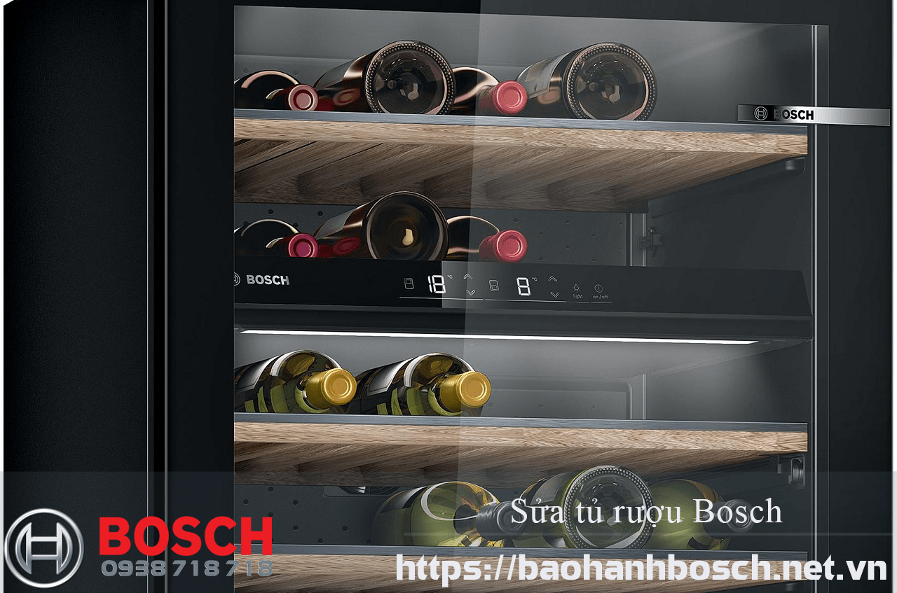 Lọ rượu trong tủ rượu Bosch cao cấp, bảo quản đồ uống hiệu quả, thiết kế hiện đại, kính cường lực chống xước, điều chỉnh nhiệt độ tiện lợi. Dịch vụ bảo hành chính hãng Bosch tại Việt Nam.