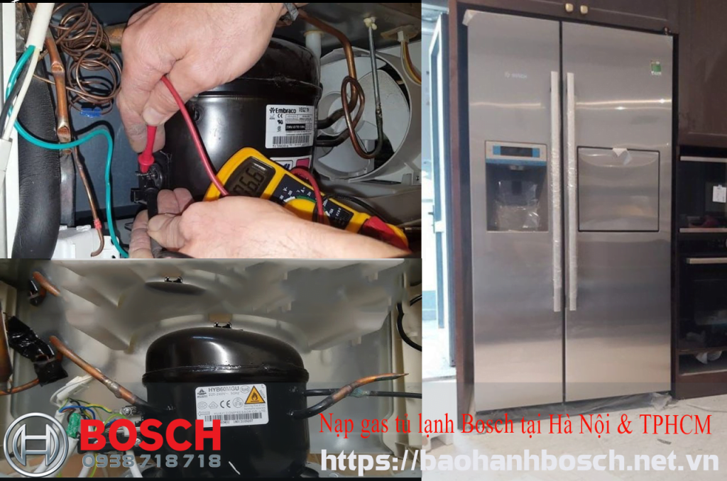 Linh kiện và kỹ thuật nạp gas tủ lạnh Bosch tại Hà Nội và TPHCM, đảm bảo hoạt động tối ưu. Dịch vụ bảo hành Bosch chính hãng, uy tín, chuyên nghiệp, giúp tủ lạnh hoạt động bền bỉ, tiết kiệm điện năng.