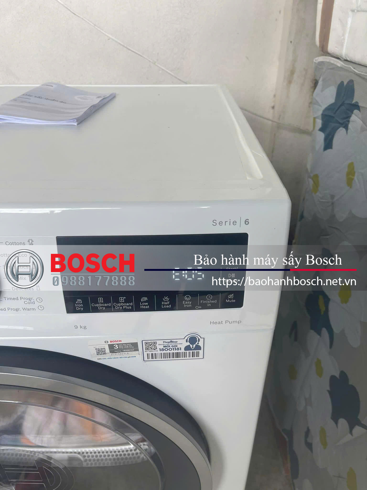 Bảo hành máy sấy Bosch tại Hà Nội và TP.HCM