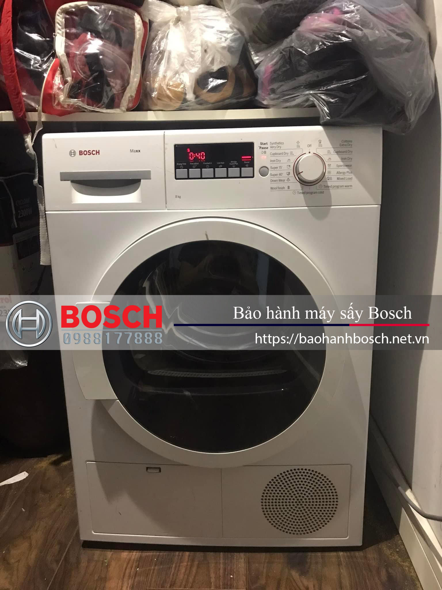 Hỗ trợ bảo hành máy sấy Bosch nhanh chóng