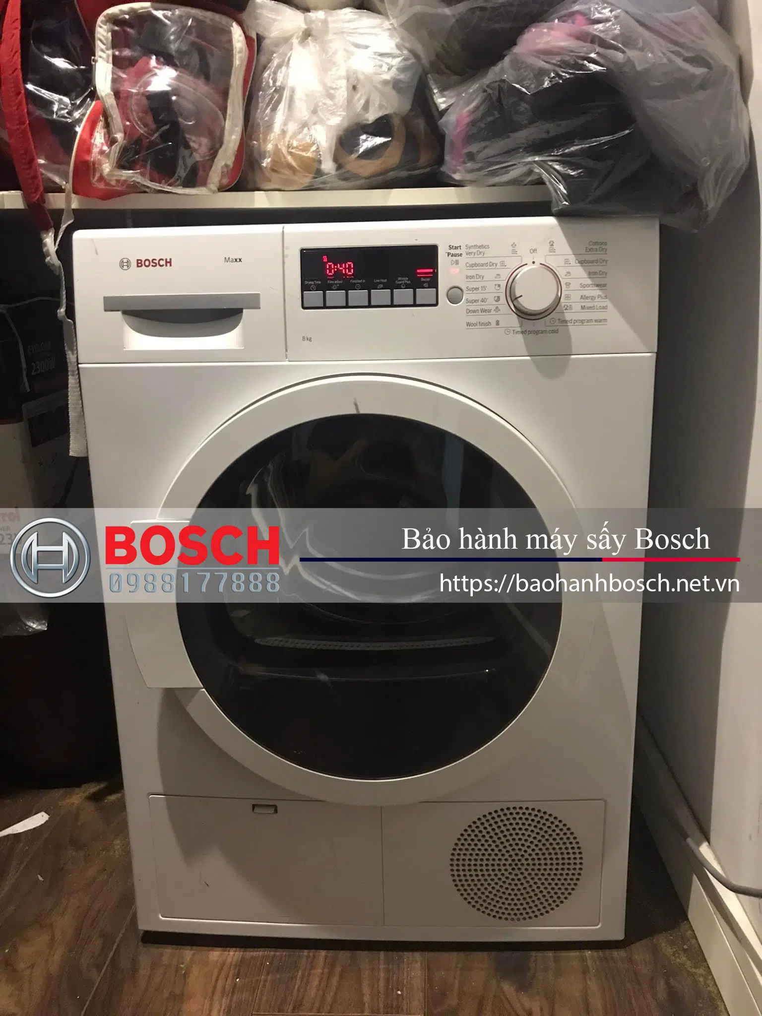 Hỗ trợ bảo hành máy sấy Bosch nhanh chóng